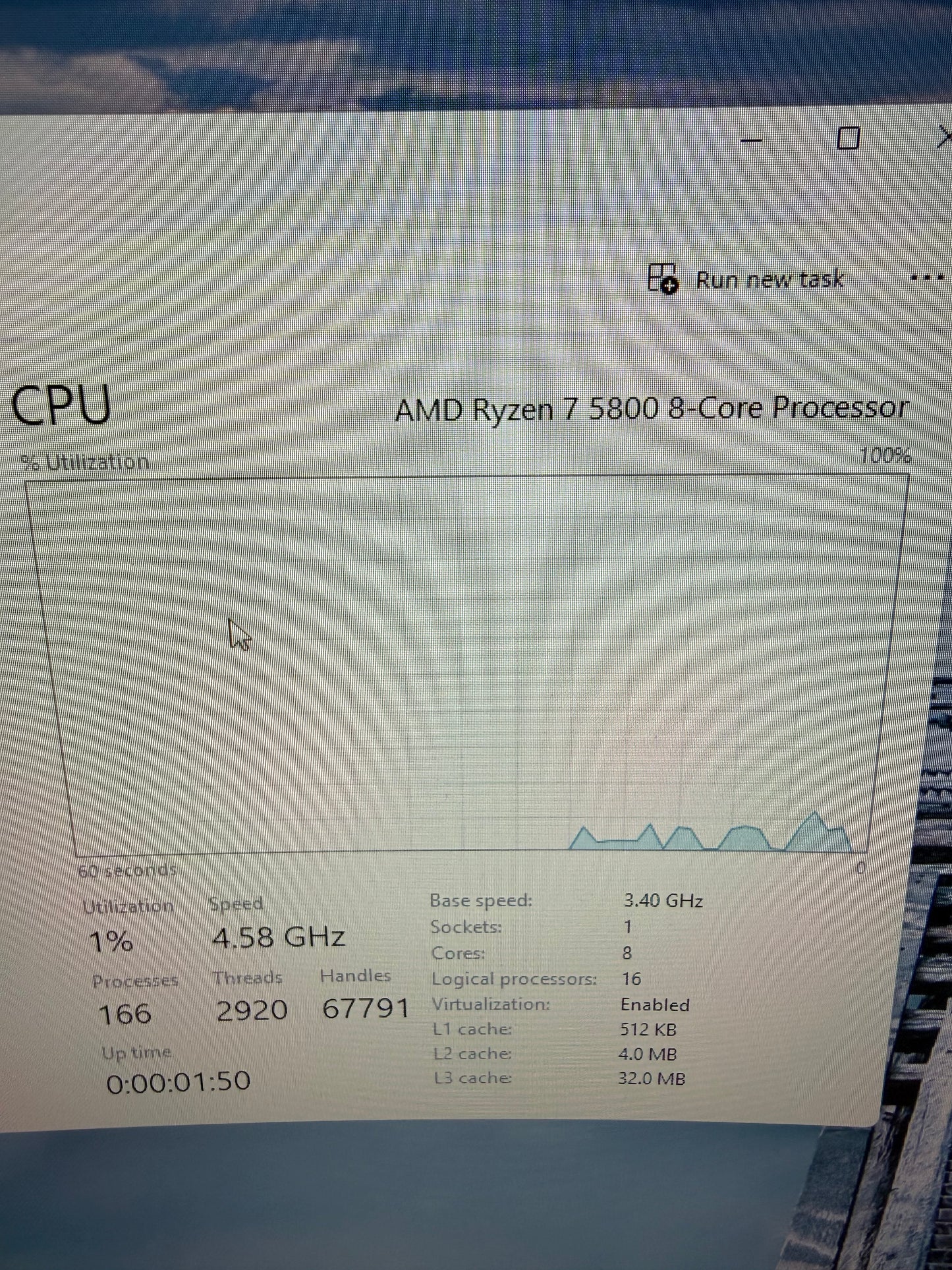 AMD Ryzen 7 5800 3.40GHz 8 Core 100-000000456 16 Thread AM4