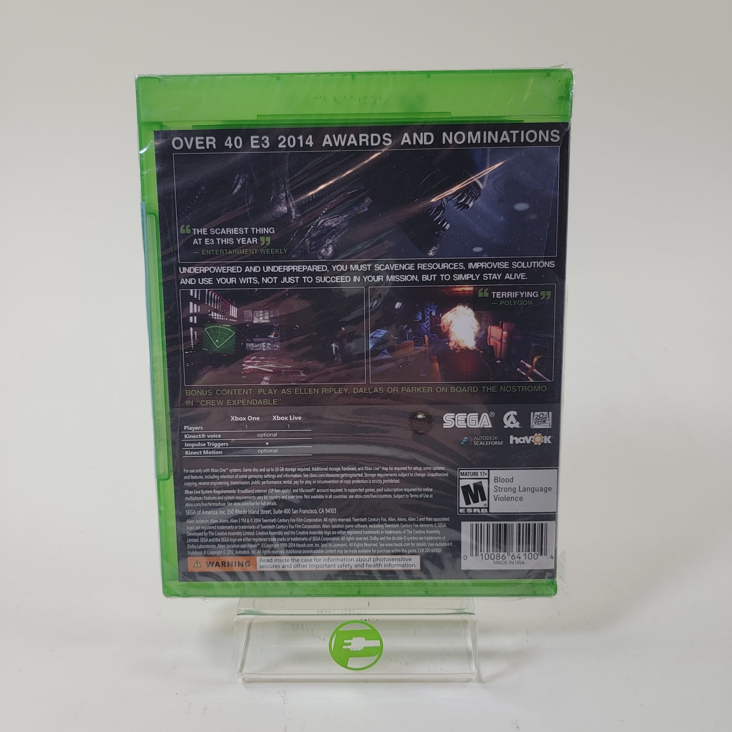 New Alien: Isolation (Microsoft Xbox One, 2014)
