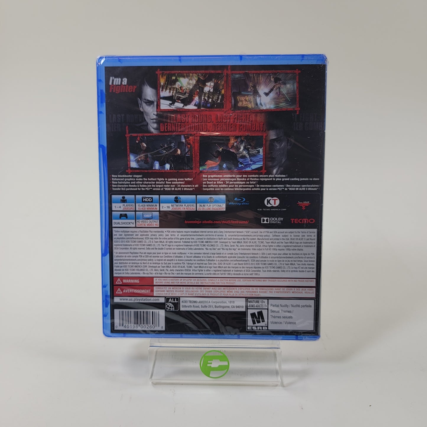 New Dead or Alive 5 Last Round (Sony PlayStation 4 PS4, 2015)