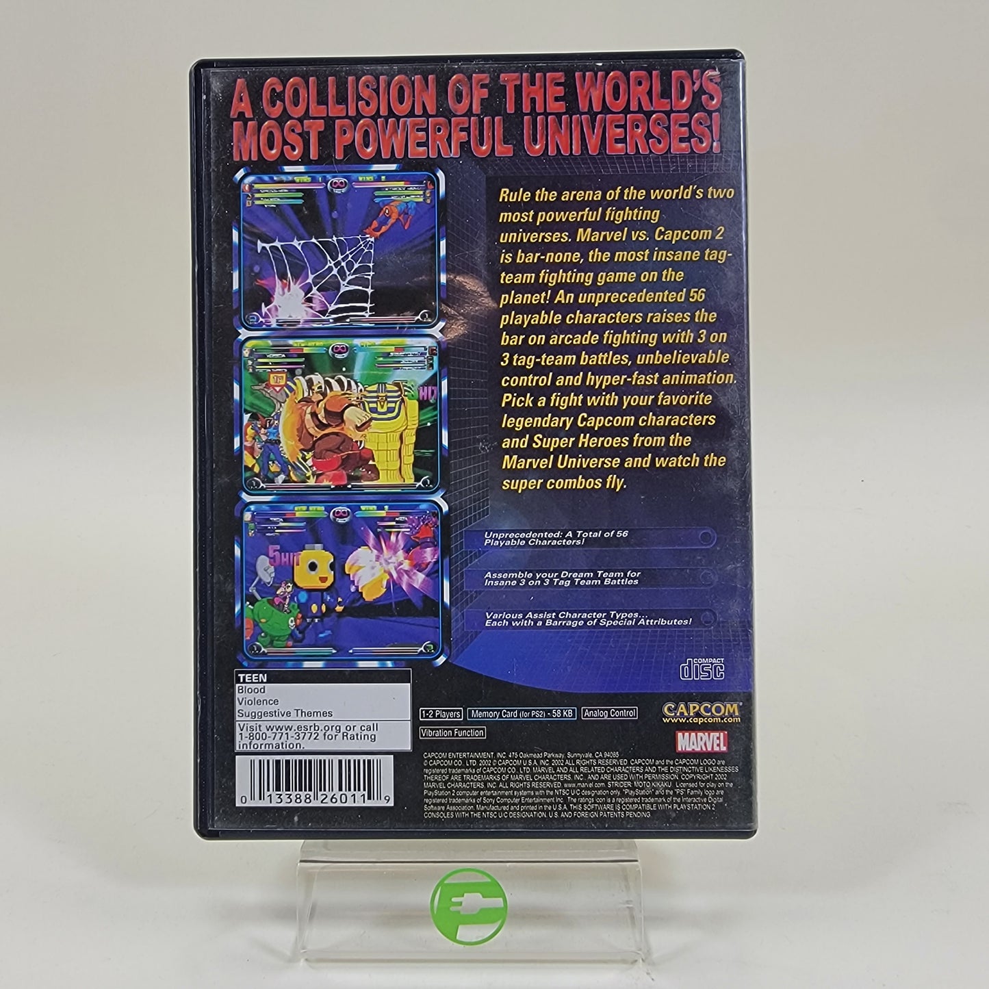 Marvel vs Capcom 2 (Sony PlayStation 2 PS2, 2002)