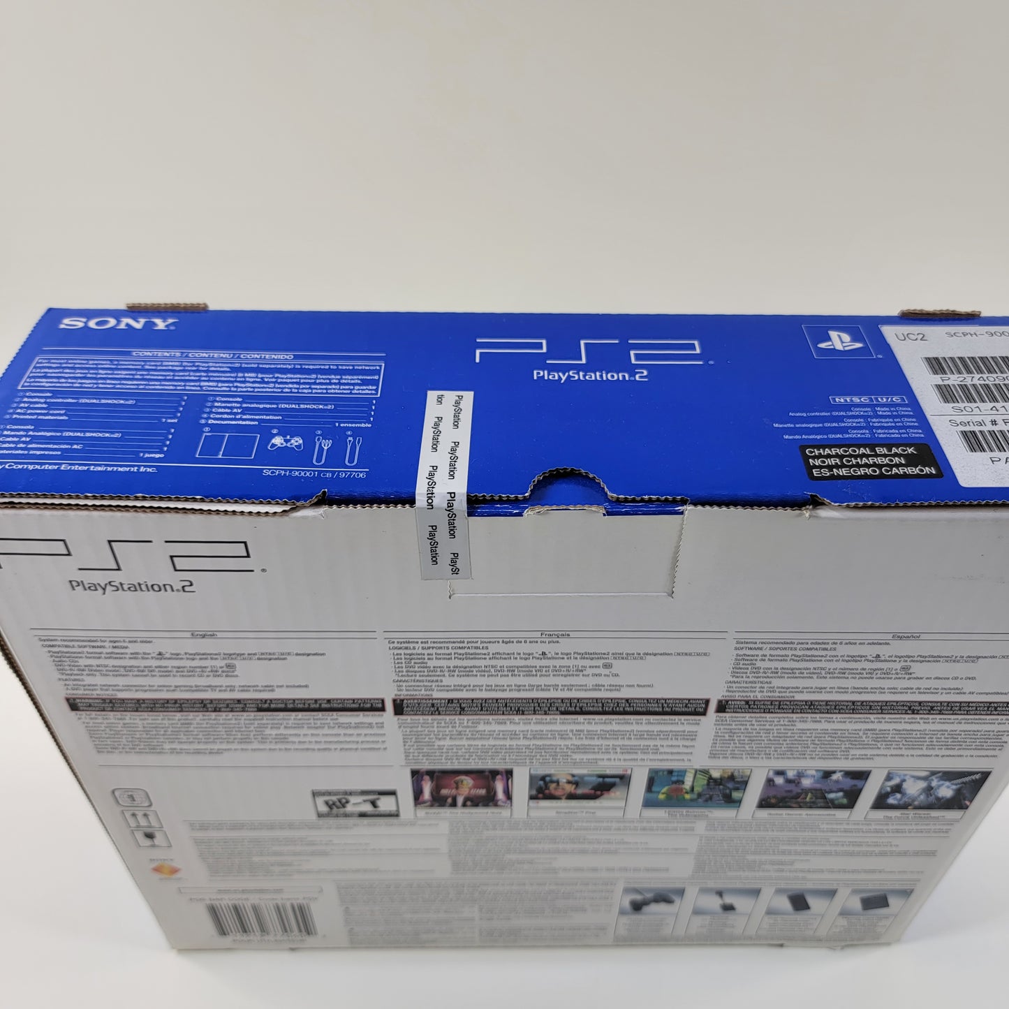 New Sony PlayStation 2 Slim PS2 Black Console Gaming System SCPH-90001