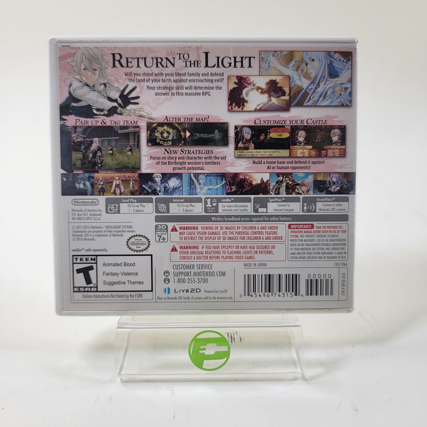 Fire Emblem Fates Birthright (Nintendo 3DS, 2016)