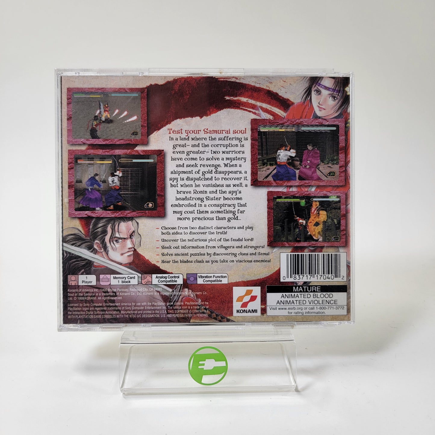 Soul of Samurai (Sony PlayStation 1 PS1, 1999)