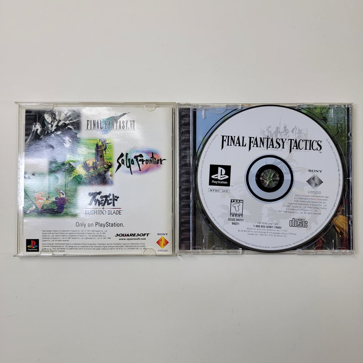 Final Fantasy Tactics (Sony PlayStation 1 PS1, 1998)
