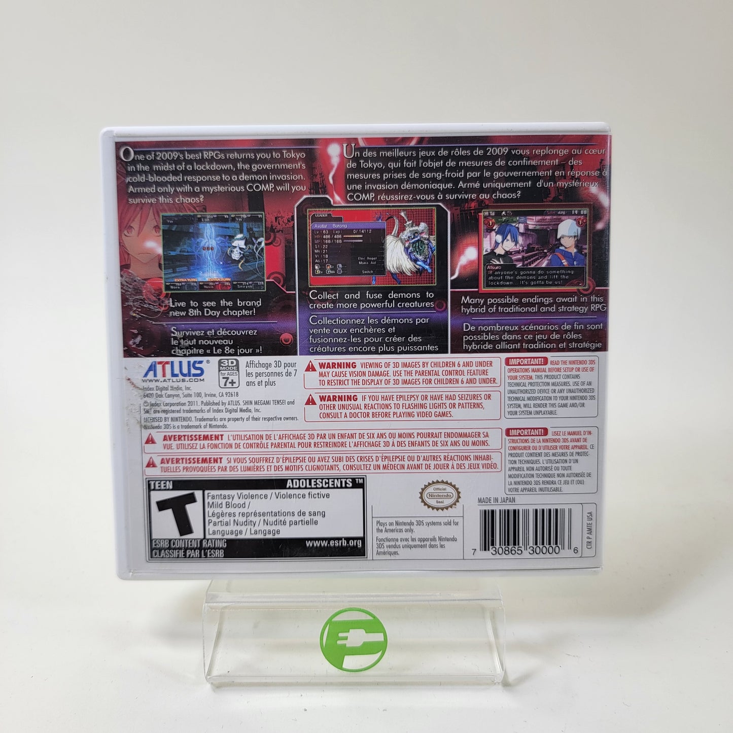 Shin Megami Tensei: Devil Survivor Overclocked (Nintendo 3DS, 2011)