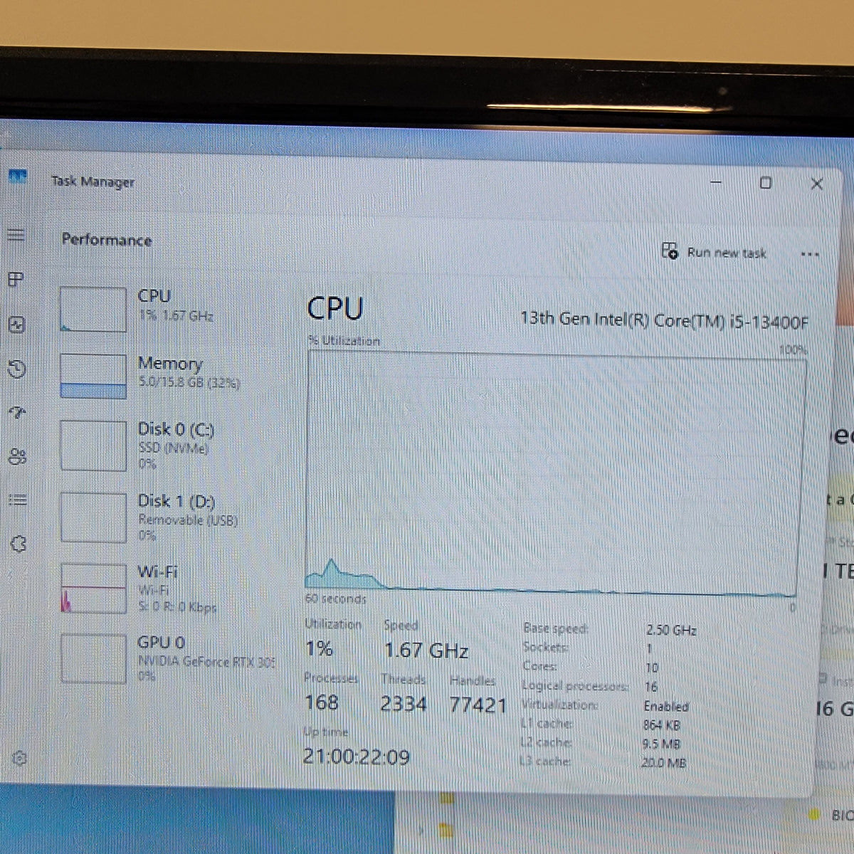 CyberPower Custom PC Core i5-13400F 16GB RAM 1TB SSD MSI GeForce RTX 3050