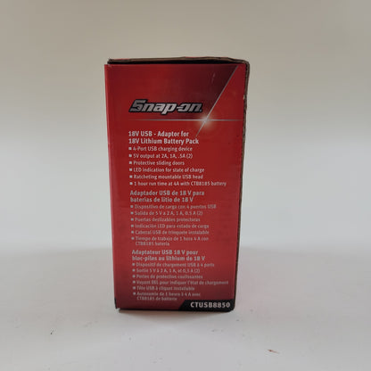 New Snap-On CTUSB8850 4 Port USB Device Charger