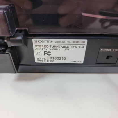 Sony PS-LX300USB Stereo Turntable System TESTED