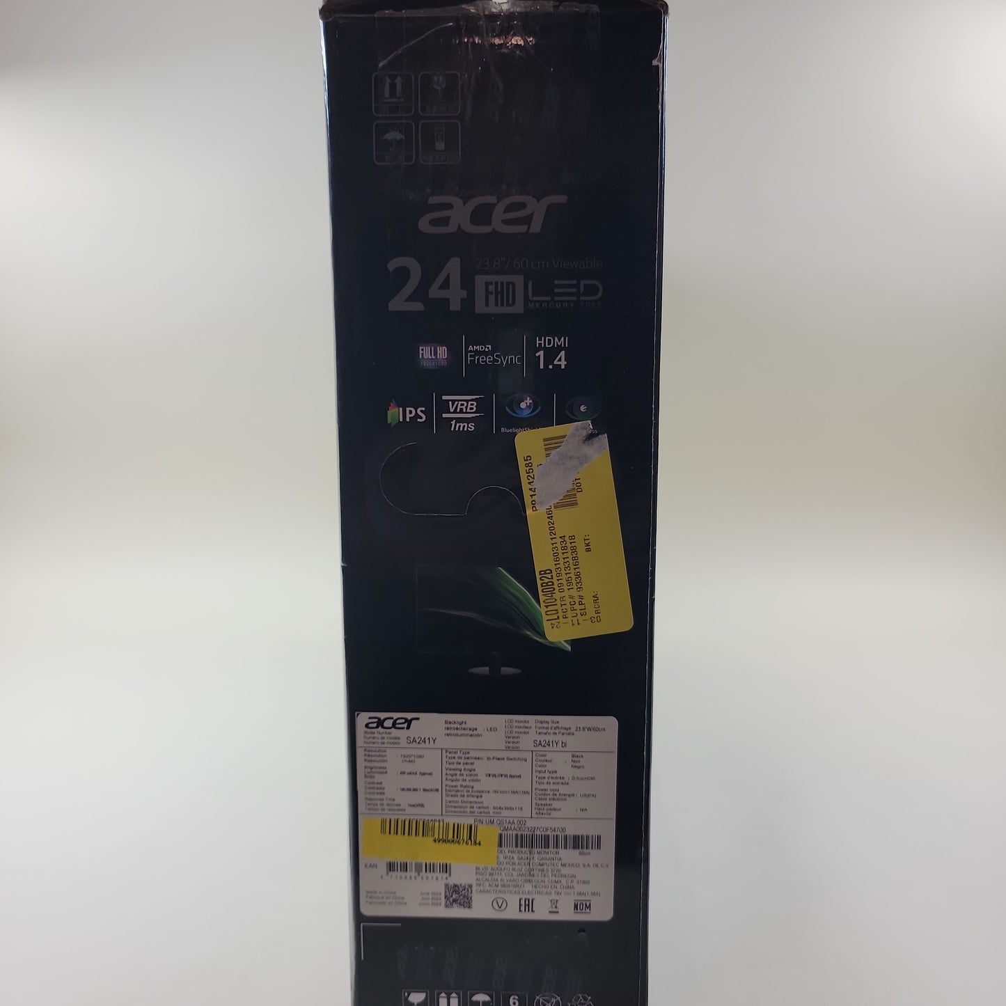 New Acer 24" SA241Y FHD IPS LED 75Hz LED Monitor