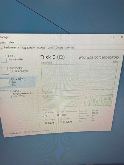 Western Digital M.2 2280 WD Blue SN550 1TB PCIe Gen 3.0 x4 NVMe SSD WDS100T2B0C