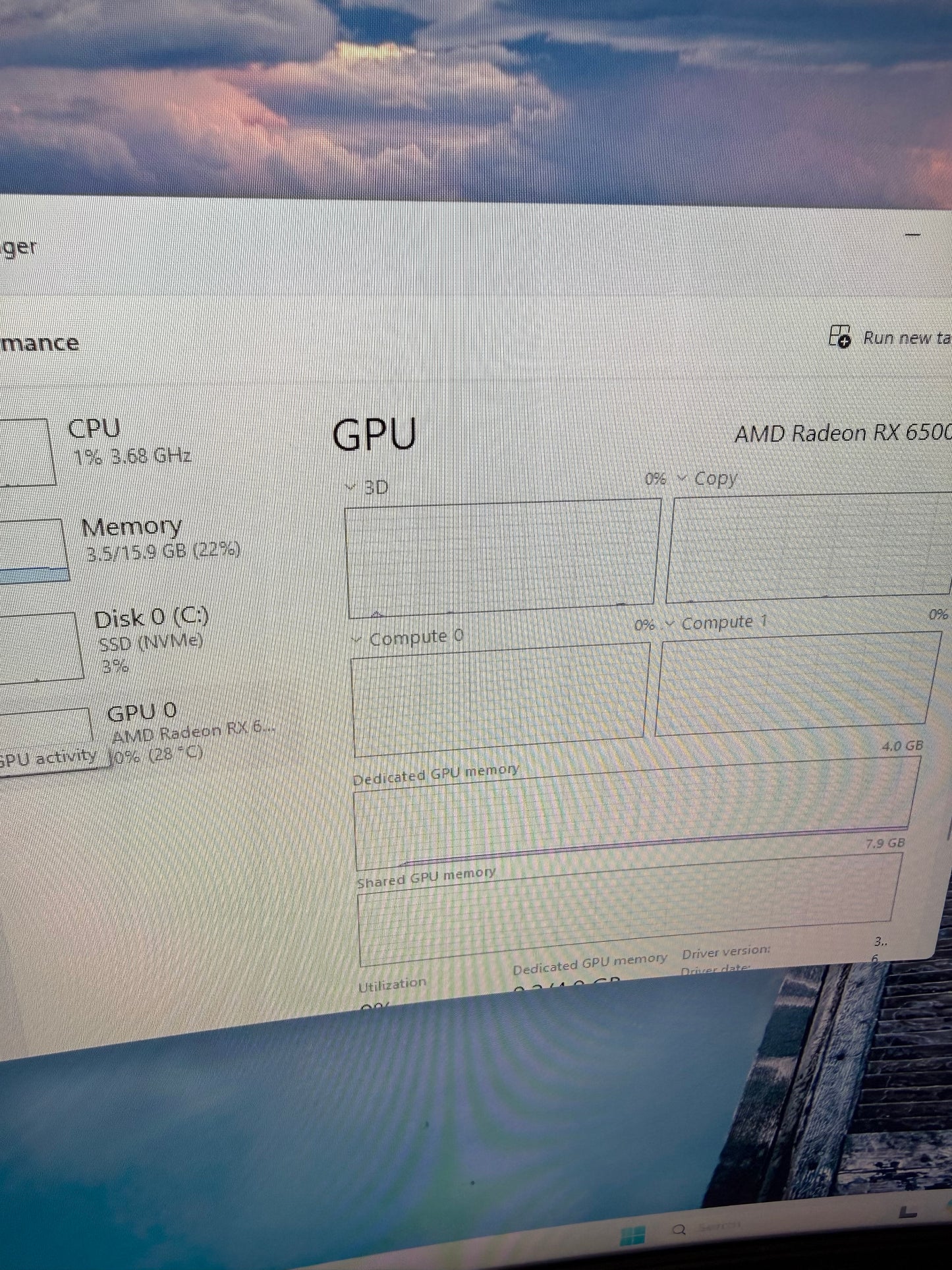 CyberPower PC Ryzen 5 5500 3.60GHz 16GB RAM 1TB SSD Gigabyte Radeon RX 6500 XT