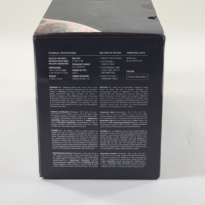 New Marshall Middleton Bluetooth Speaker Black 10060034