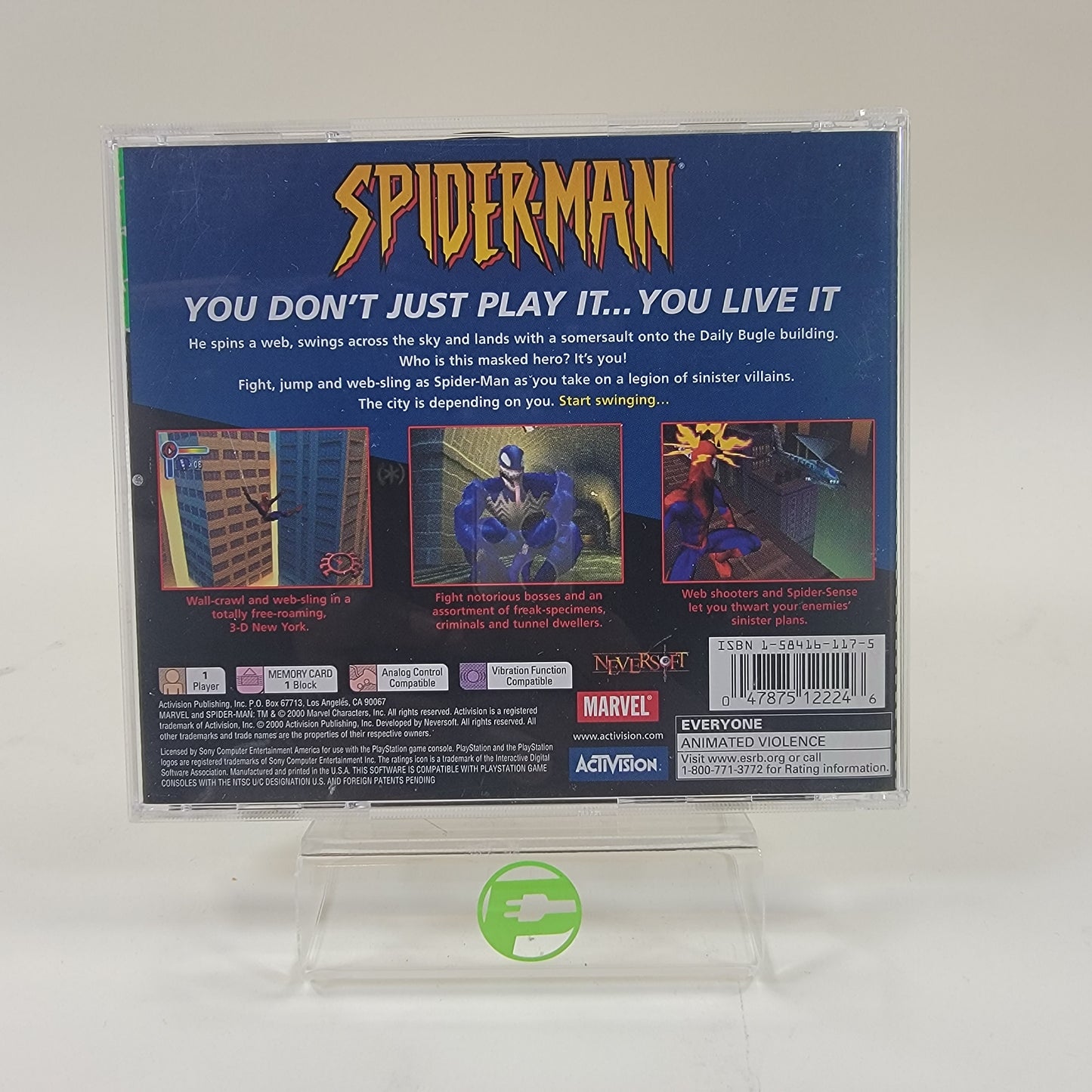 Spiderman (Sony PlayStation 1 PS1, 2000)