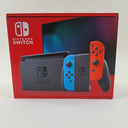 New Nintendo Switch v2 Video Game Console HAC-001 (-01) Red/Blue