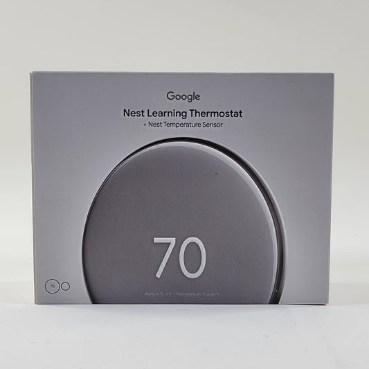 New Google Nest Learning Thermostat Smart Thermostat Polished Silver G5AJK