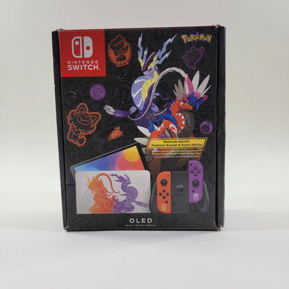 Nintendo Switch OLED Video Game Console HEG-001 Scarlet Violet Edition