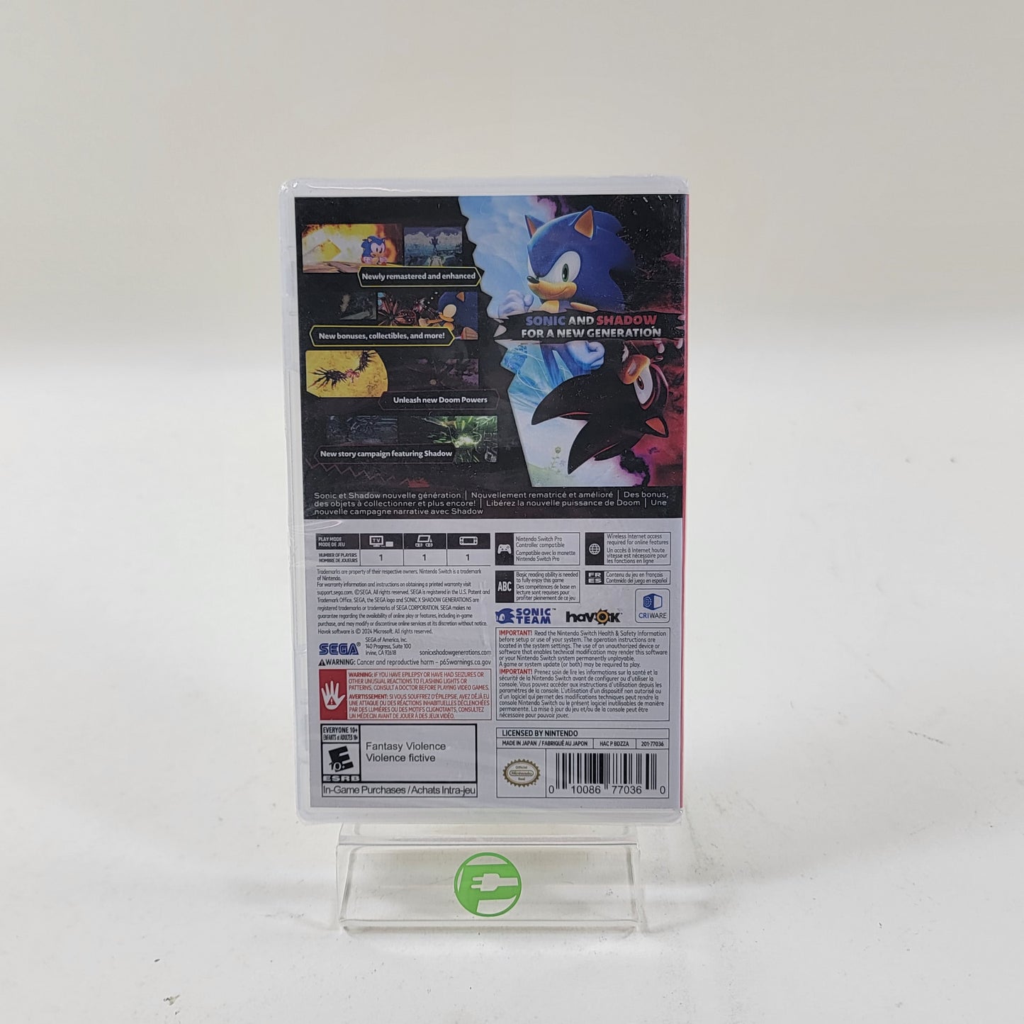 New Sonic x Shadow: Generations (Nintendo Switch, 2024)