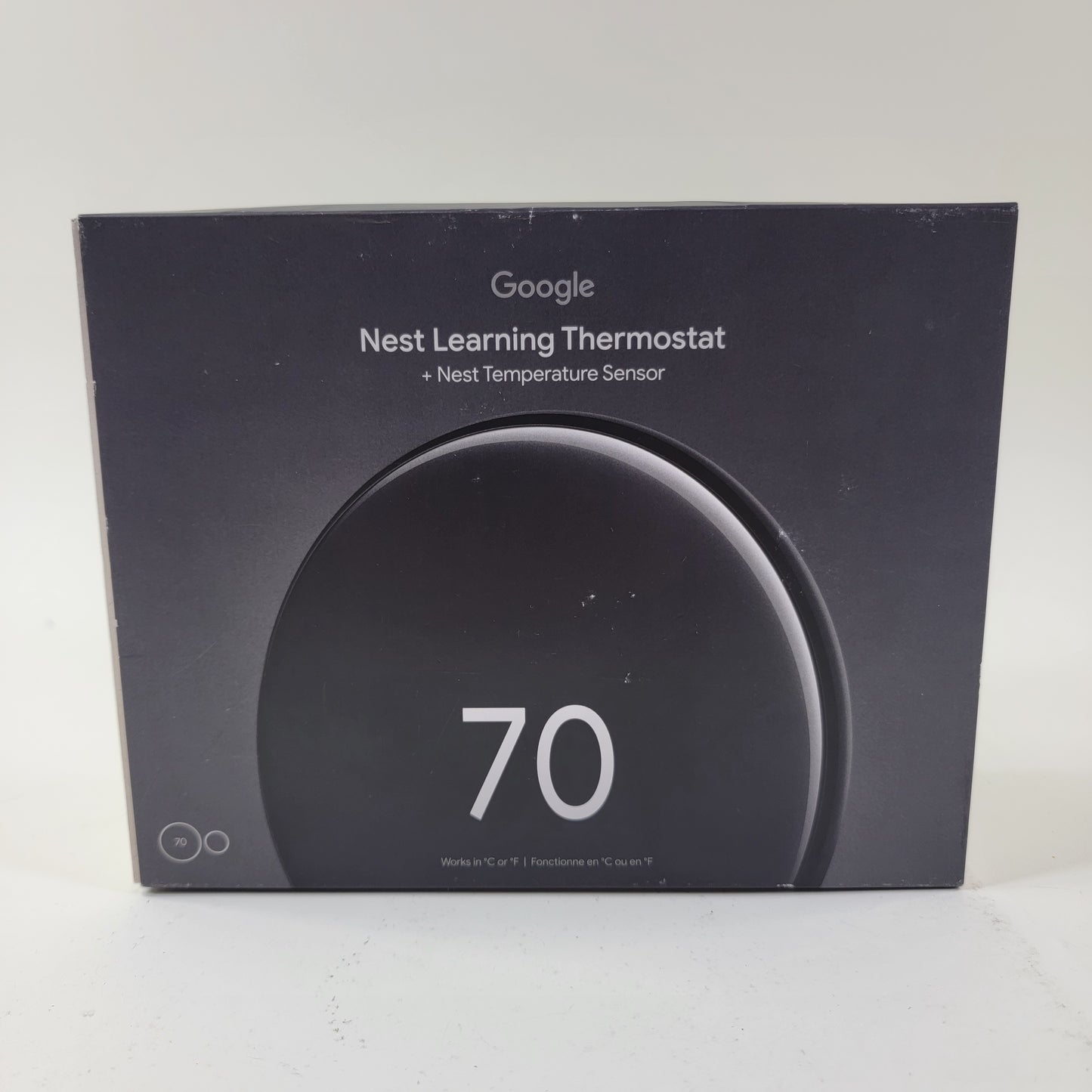 New Google Nest Learning Smart Thermostat + Nest Temperature Sensor GA05169-US