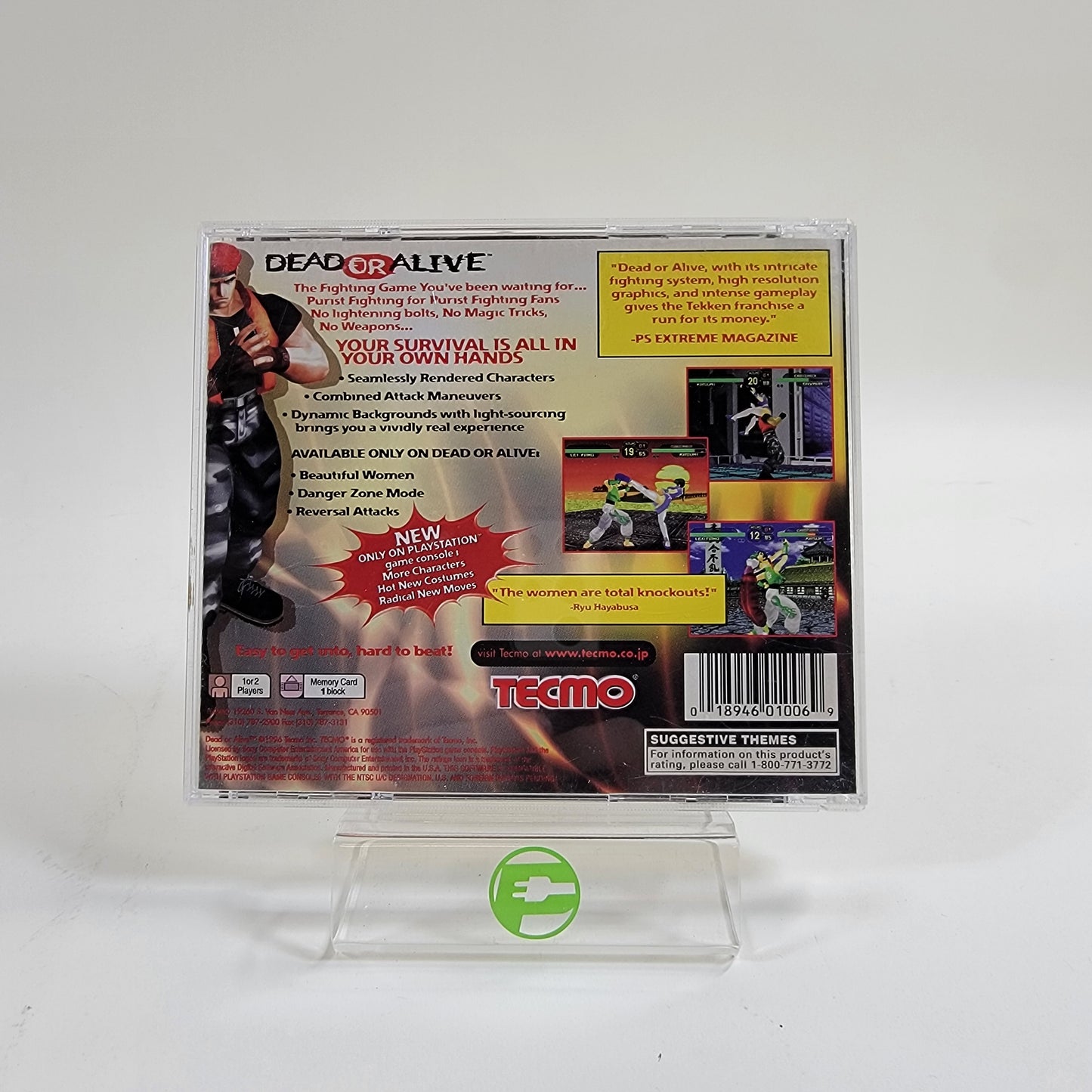 Dead or Alive  (Sony PlayStation 1 PS1,  1998)