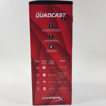 New Hyper X Quadcast S RGB USB Microphone 4P5P7AA