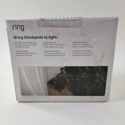 New Ring Spotlight Cam Plus | Battery Outdoor Camera White 2-Pack B0B7QMF9T5