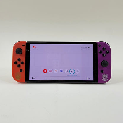 Nintendo Switch OLED Video Game Console HEG-001 Scarlet Violet Edition