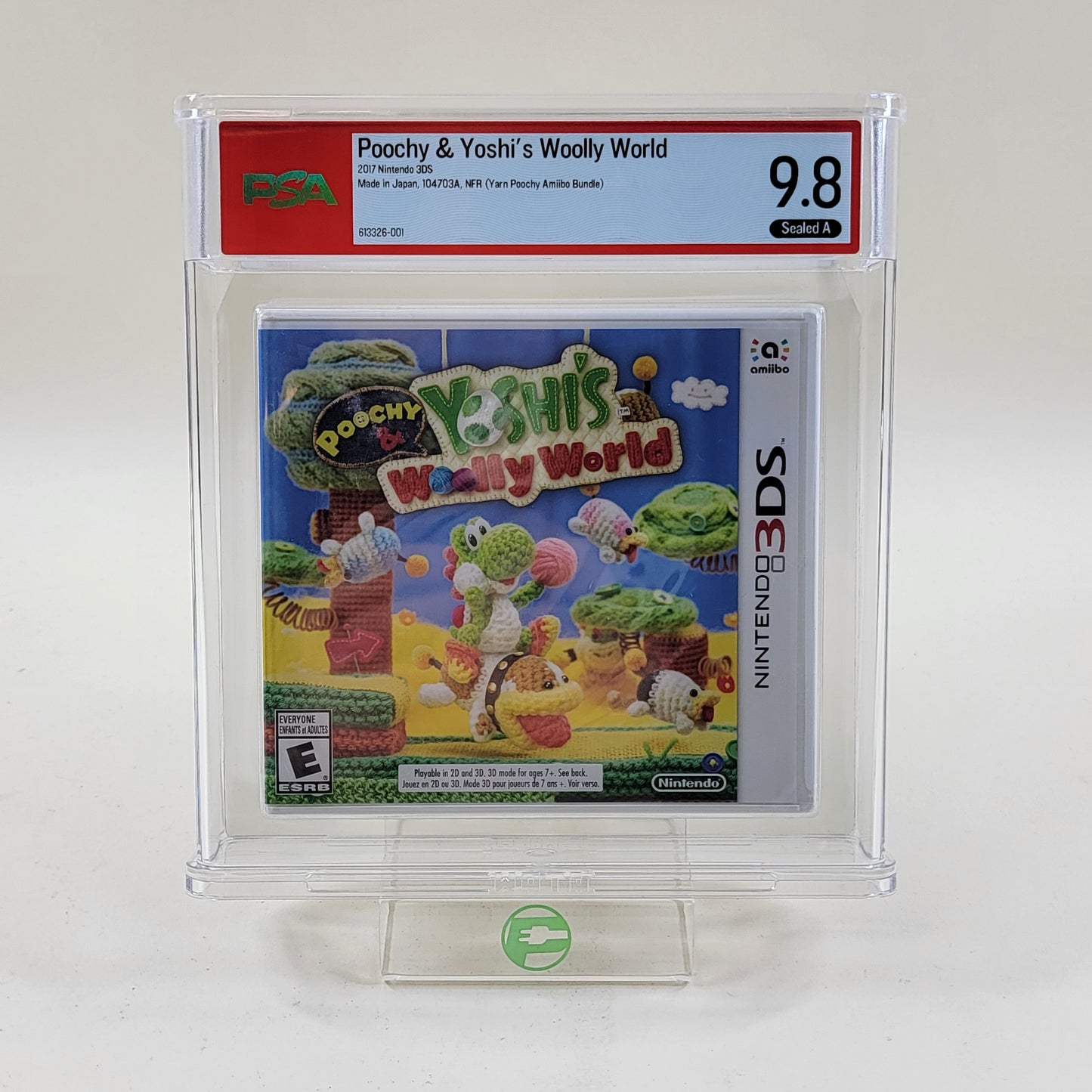 New Poochy &amp; Yoshi's Woolly World (Nintendo 3DS, 2017) PSA 9.8 A