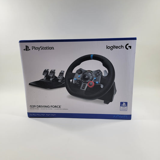 New Logitech G29 Racing Wheel Black 941-000110 For PS4/PS5/PC