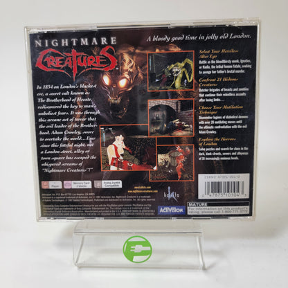 Nightmare Creatures (Sony PlayStation 1 PS1, 1997)
