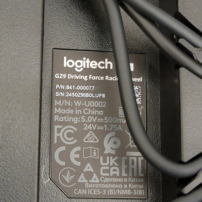 Logitech G29 Driving Force Black W-U0002 Racing Wheel And Pedals For PS4/PS5/PC
