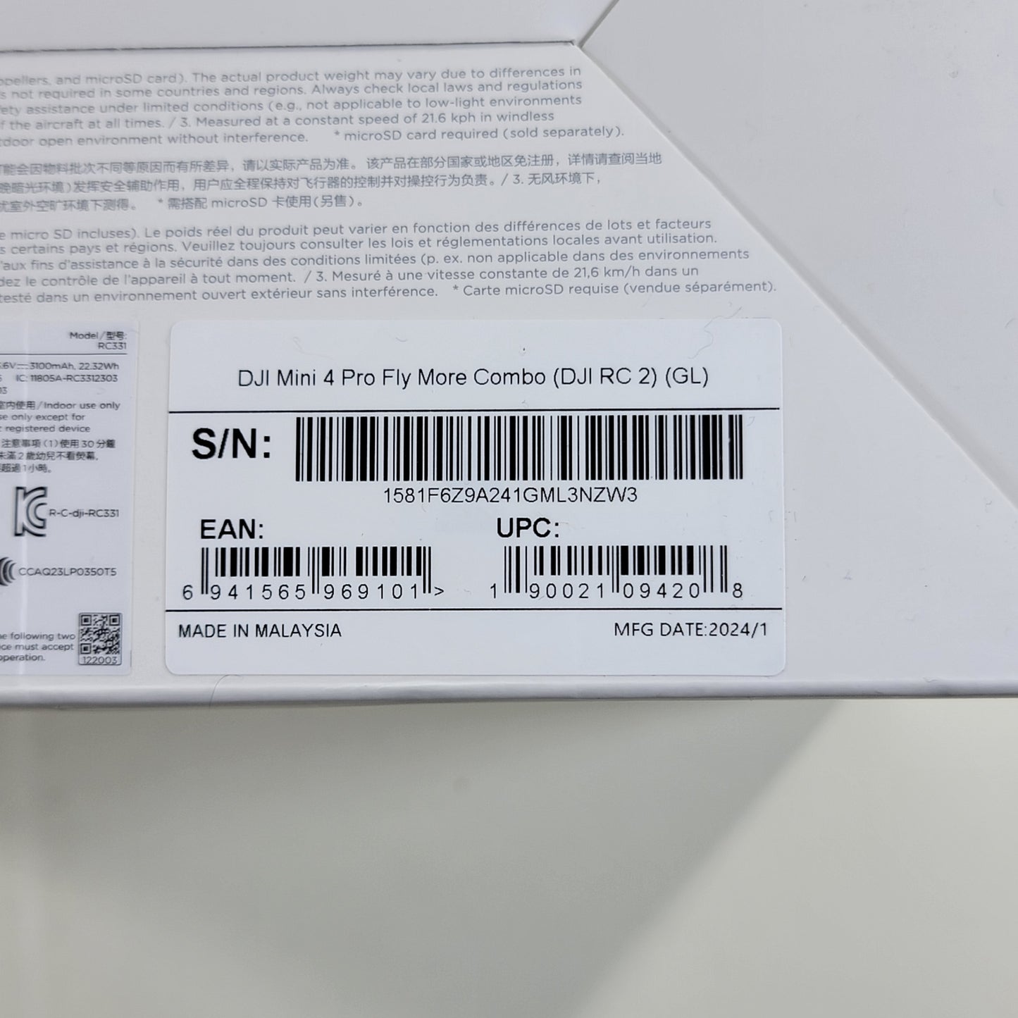 DJI Mini 4 Pro 4K Camera Drone MT4MFVD Fly More Combo