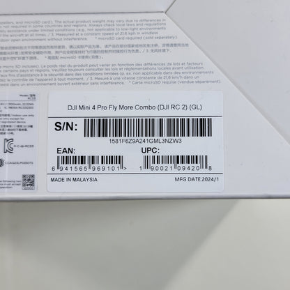 DJI Mini 4 Pro 4K Camera Drone MT4MFVD Fly More Combo