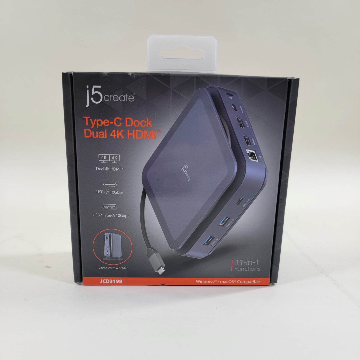 New j5create Type-C Dock Dual 4K HDMI Type-C Dock JCD3198-1A