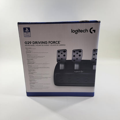 New Logitech G29 Racing Wheel Black 941-000110 For PS4/PS5/PC