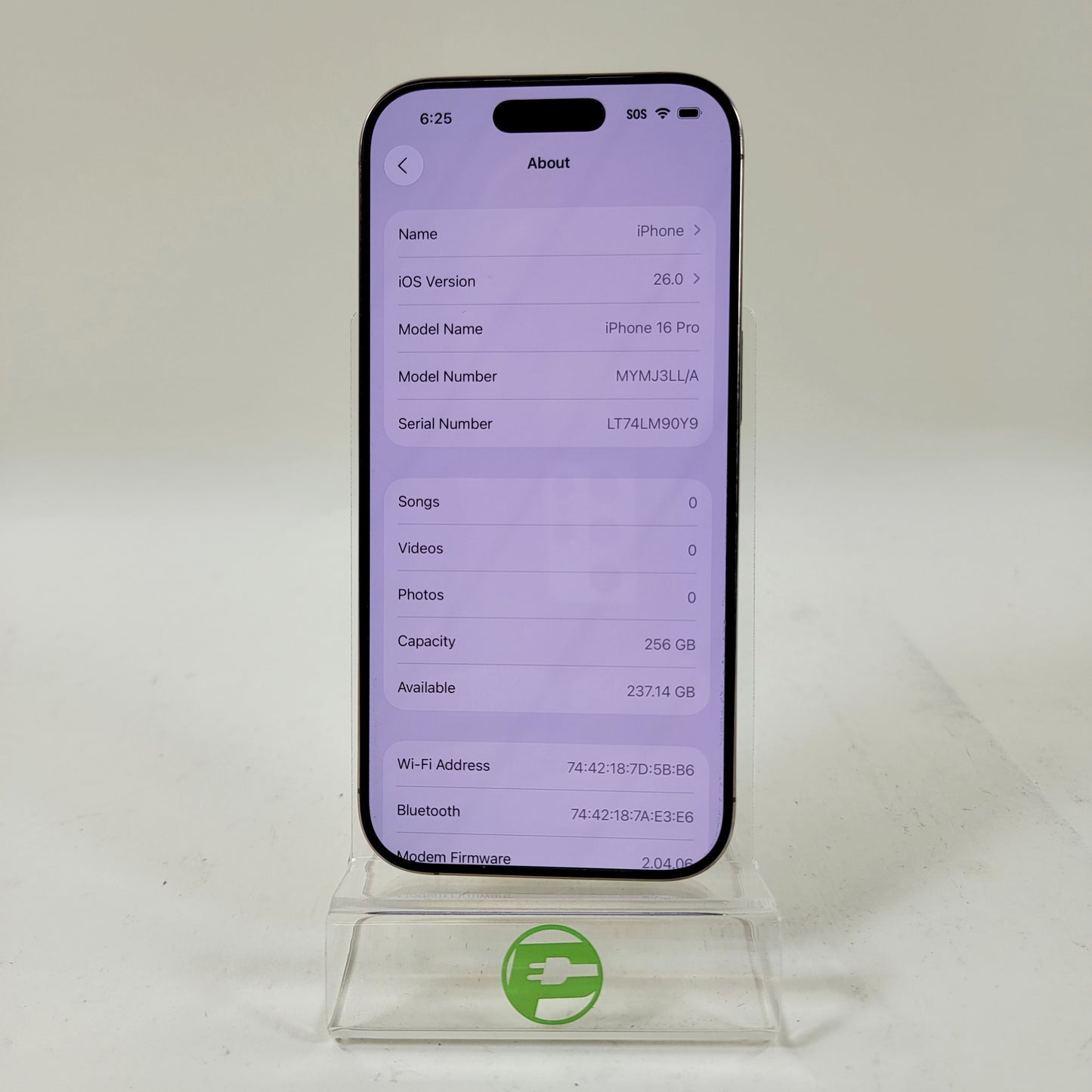 T-Mobile Apple iPhone 16 Pro 256GB Desert Titanium MYMJ3LL/A