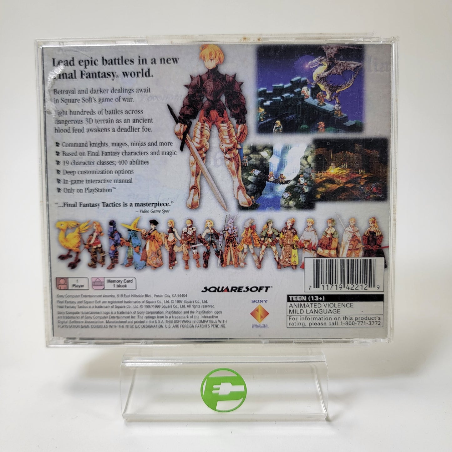 Final Fantasy Tactics  (Sony PlayStation 1 PS1,  1998)