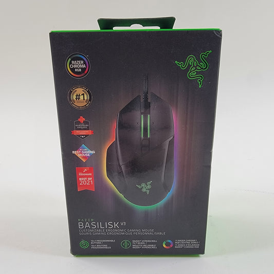 New Razer Basilisk v3 Ergonomic Gaming Mouse RZ01-0400