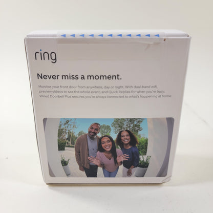 New Ring Wired Doorbell Plus Video Doorbell Satin Nickel B08M125RNW