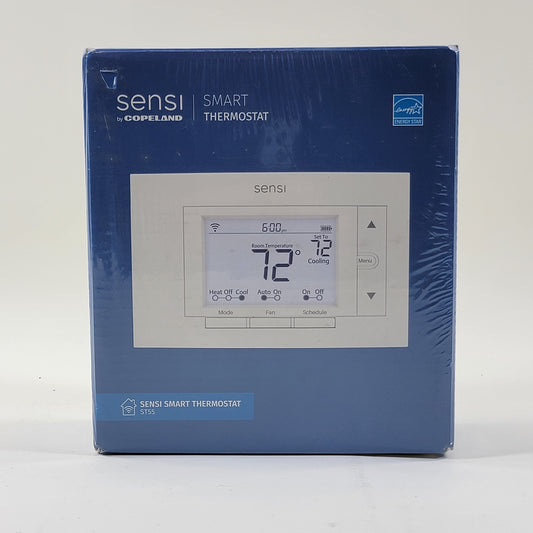 New Emerson Sensi Smart Thermostat White ST55