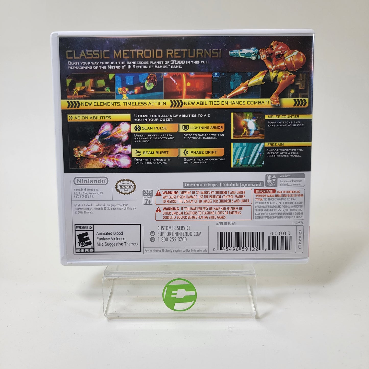 Metroid Samus Returns  (Nintendo 3DS,  2017)