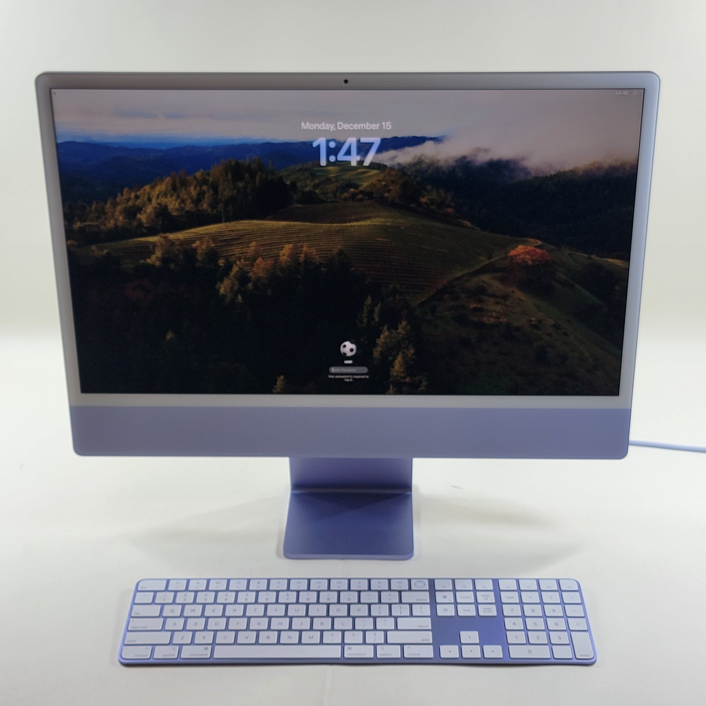 2021 Apple iMac 24" M1 3.2GHz 8GB RAM 256GB SSD Purple A2438