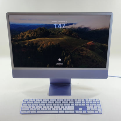 2021 Apple iMac 24" M1 3.2GHz 8GB RAM 256GB SSD Purple A2438